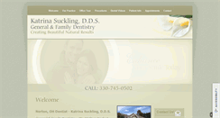 Desktop Screenshot of katrinasucklingdds.com